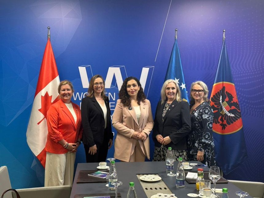 A pleasure to meet with President Vjosa Osmani on the margins of another impress...