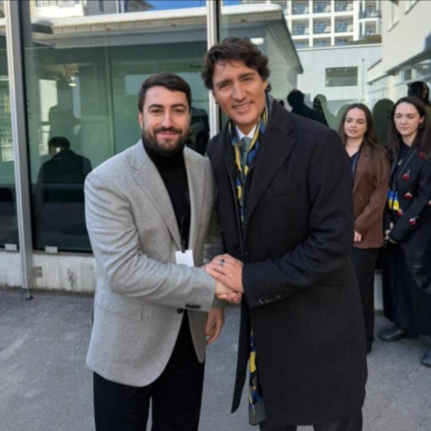 Biznesmeni Fatmir Hysenbelliu takohet me ish-kryeministrin kanadez Justin Trudea...