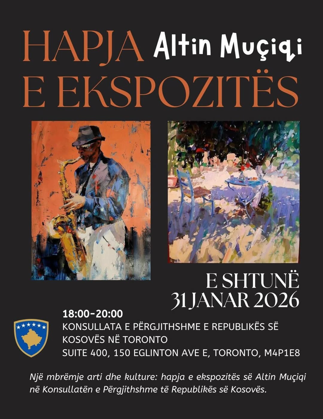 Ekspozitë në Konsullatën e Kosovës në Toronto.
